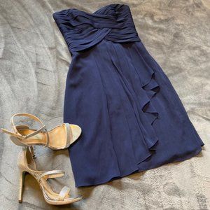 David's Bridal Marine Bridesmaid Dress
